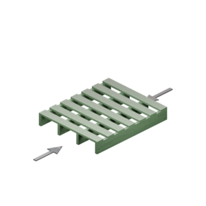 Plastic Pallets With 2-Way Entry