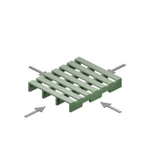 Plastic Pallets With 4-Way Entry