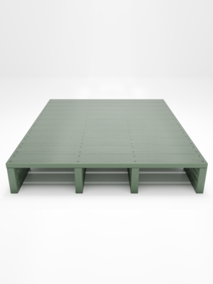 Estiba Plástica 100 x 120 Estanteria o Rack, 4 Entradas